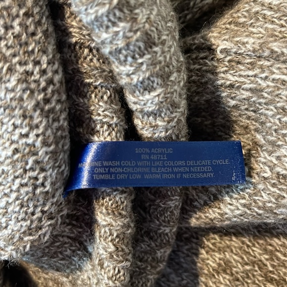 NWOT Knit Tunic Length Turtle Neck, Women’s XL. Heathered Brown Color - Picture 11 of 11